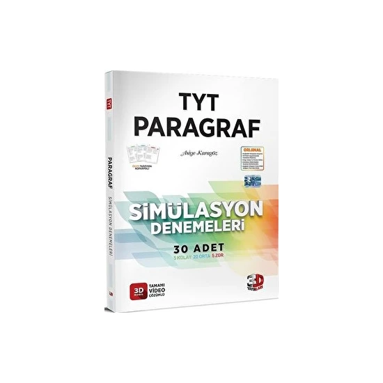 3D Yayınları 2023 TYT 3D Simülasyon Paragraf Denemeleri